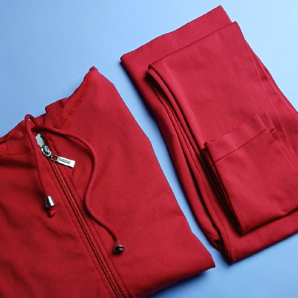 Love J Red and Fitted Raglan Hoodie Set - Picture 13 of 14